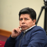 Expresidente Pedro Castillo durante acto oficial en Perú