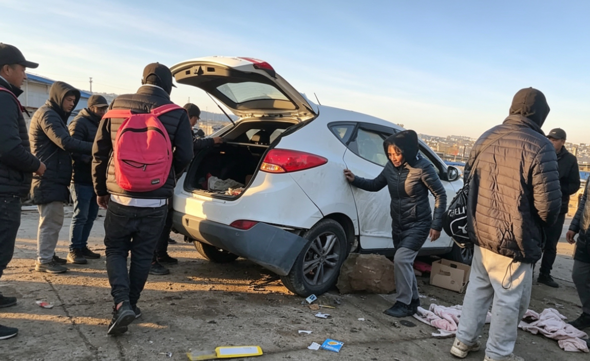 Escena del atropello masivo en Viña del Mar tras el incidente en la feria Caupolicán.