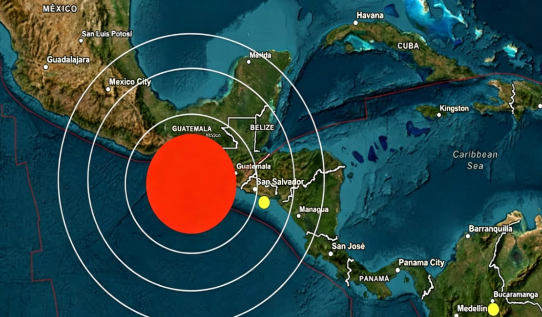 Personal de socorro y unidades técnicas evaluando infraestructura tras las réplicas del sismo en Guatemala.
