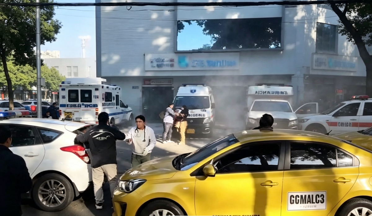 Colapsa una clínica en Cali debido a la violencia del movimiento sísmico.