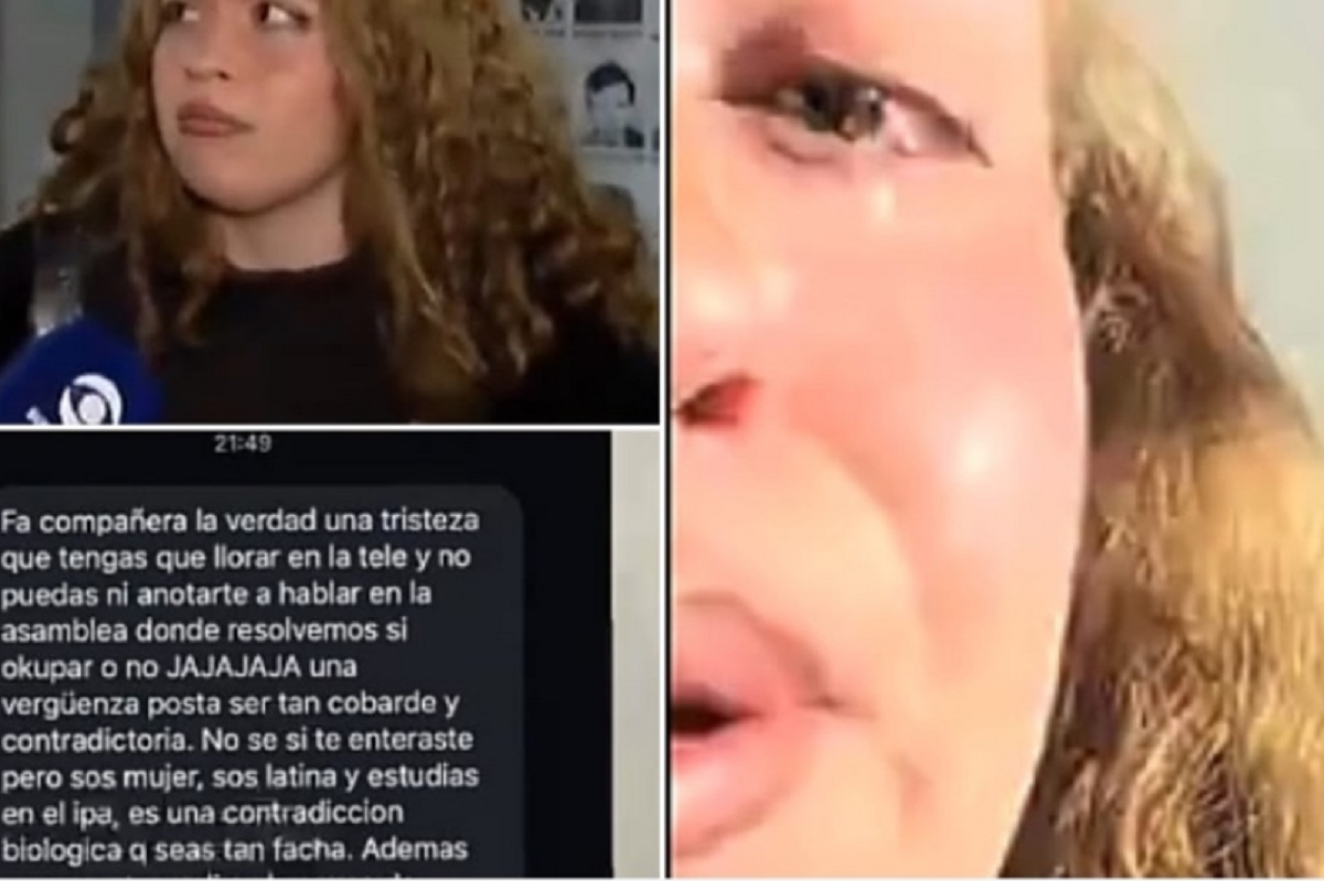 Lucía Cabrera, estudiante que denunció hostigamiento en el IPA después de cuestionar públicamente las ocupaciones