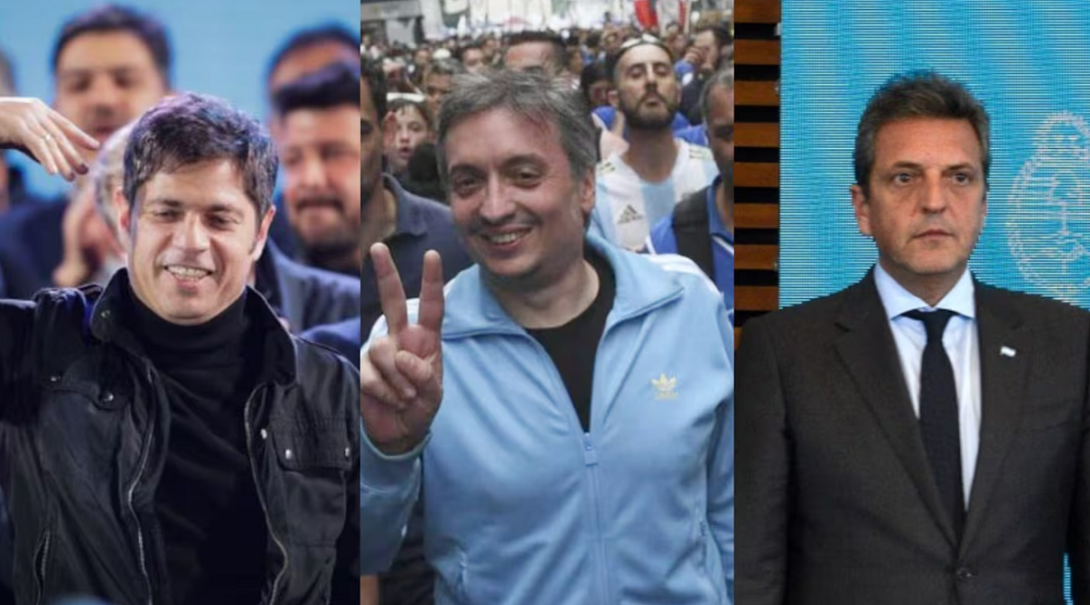 Los referentes Kicillof, Máximo y Massa reunidos en la Ciudad de Buenos Aires para defender las PASO