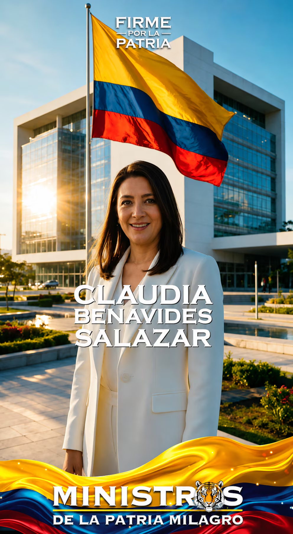 La ministra de Ciencia Claudia Benavides durante la presentación del plan de inversión tecnológica.