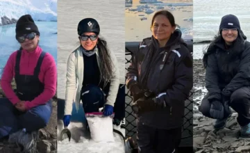 Las cuatro científicas peruanas reconocidas por la iniciativa 100PolarWomen por sus aportes a la Antártida.