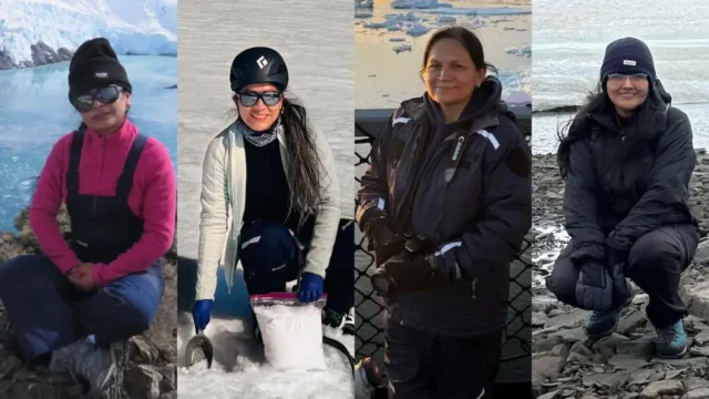 Las cuatro científicas peruanas reconocidas por la iniciativa 100PolarWomen por sus aportes a la Antártida.