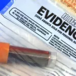 Vehículo policial que intervino ante la denuncia contra el médico ebrio en la guardia