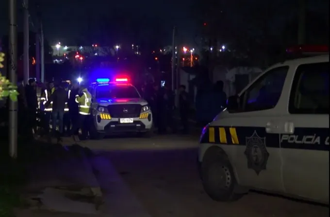 Lugar donde ocurrió el homicidio en Tranqueras frente a la plaza pública.