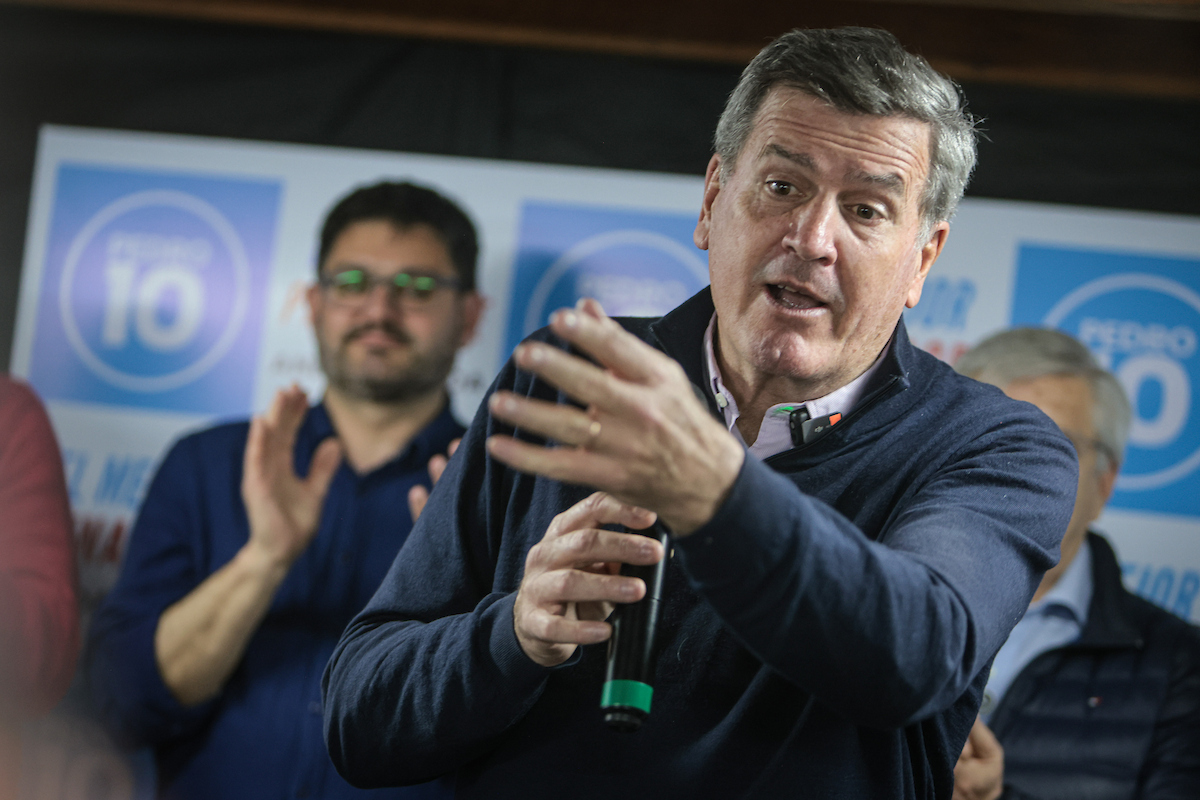 Pedro Bordaberry durante su intervención sobre la prisión domiciliaria para adultos mayores