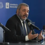 Mario Bergara en un acto de la Intendencia tras quedar entre los seis peores en la encuesta