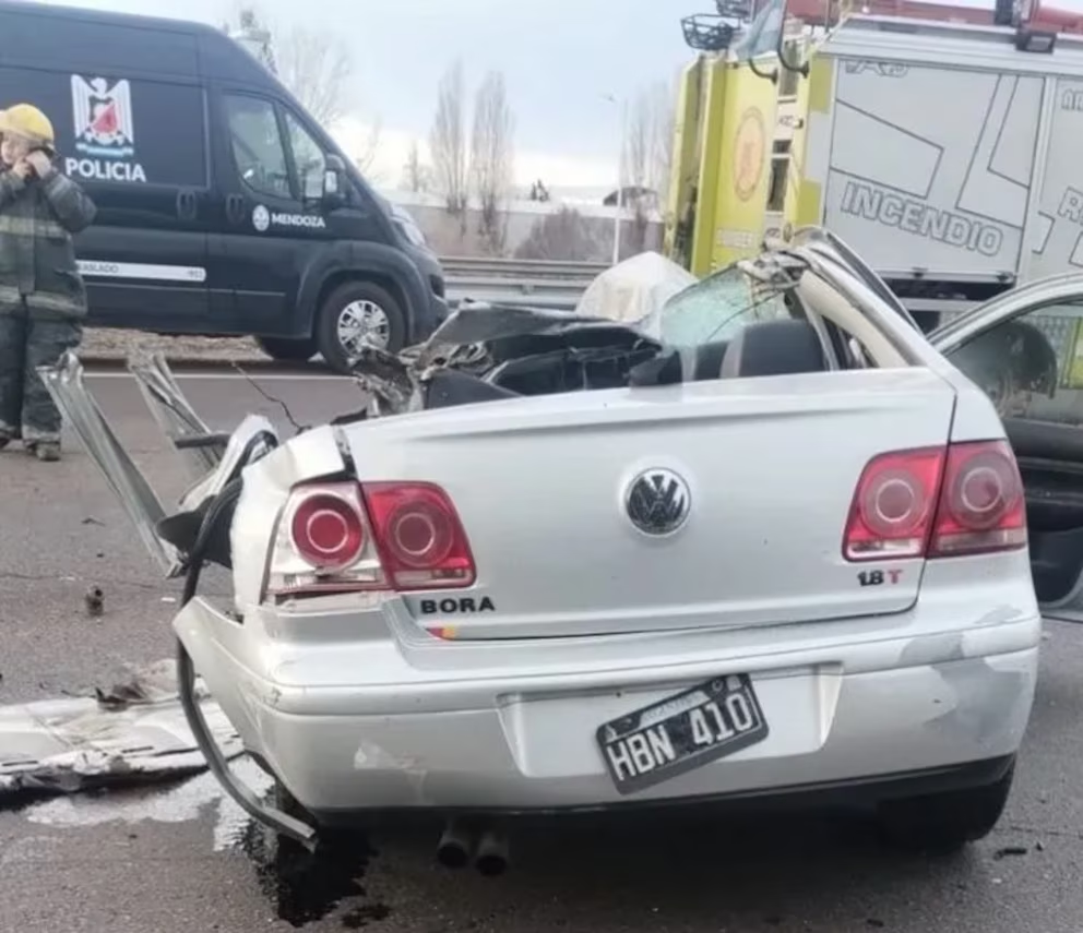 Accidente fatal en Mendoza: Un muerto en Argentina tras chocar