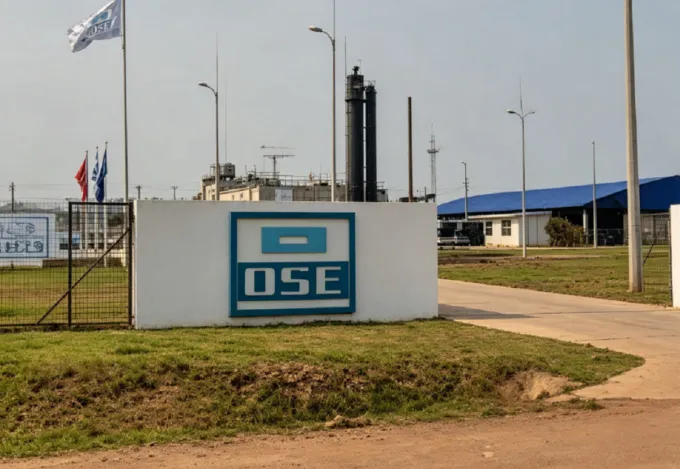 Instalaciones de OSE en Salto Chico ante la versión de tres días sin agua en Salto