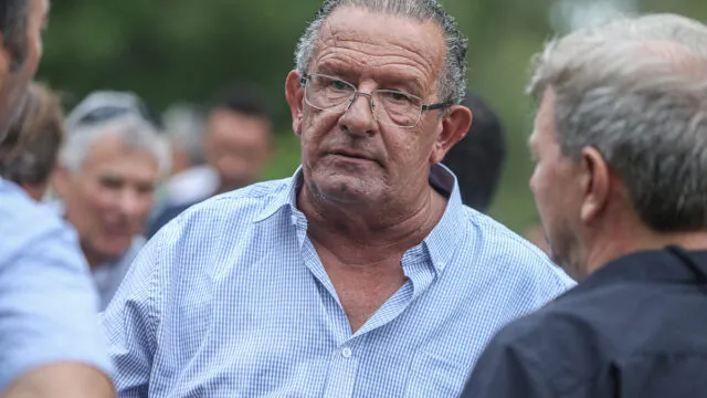 El exintendente de Artigas Pablo Caram durante un acto oficial en el departamento.
