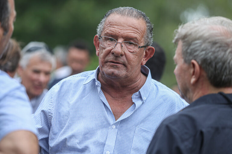 El exintendente de Artigas Pablo Caram durante un acto oficial en el departamento.