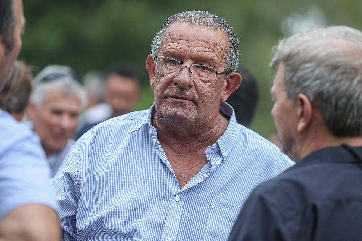 El exintendente de Artigas Pablo Caram durante un acto oficial en el departamento.
