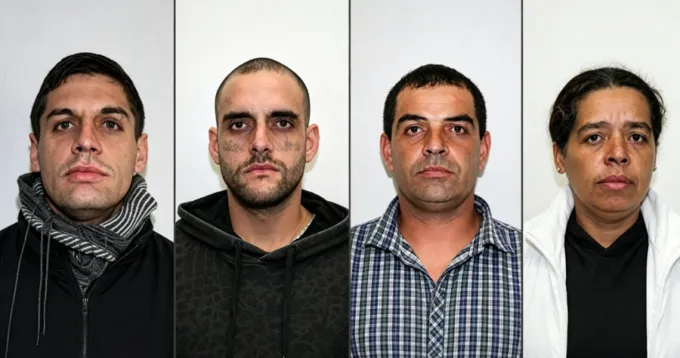 Despliegue de seguridad durante el traslado de imputados tras las condenas en Montevideo