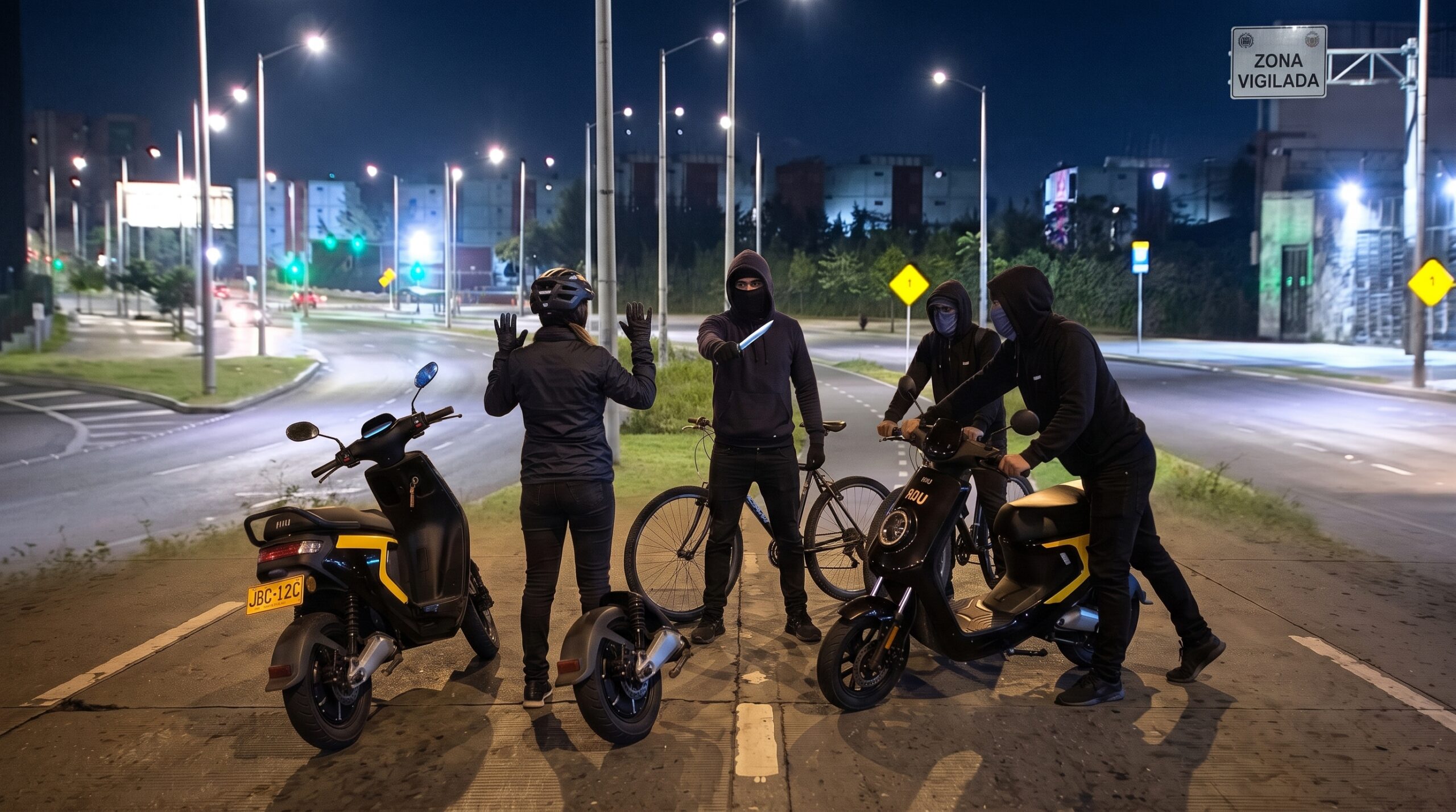 En el sur de Bogotá, se registran cada vez más incidentes de robo de vehículos por parte de grupos que operan en ciclorutas urbanas, afectando a conductores y familias en zonas.