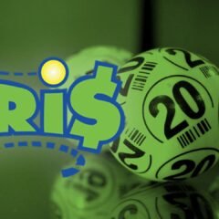Boletos oficiales de juego del sorteo Tris de la Lotería Nacional de México.