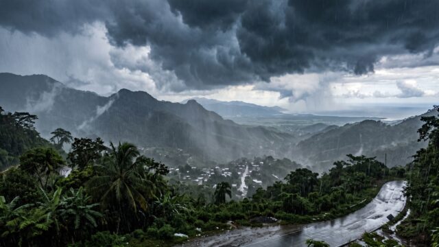 El sistema climático que provoca lluvias intensas en México se desarrolla en el sureste del país, interactuando con patrones de monzón y humedad atmosférica.