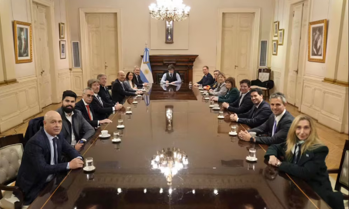 Casa Rosada durante una jornada institucional en Buenos Aires.