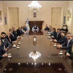 Casa Rosada durante una jornada institucional en Buenos Aires.
