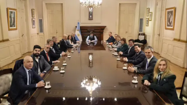 Casa Rosada durante una jornada institucional en Buenos Aires.