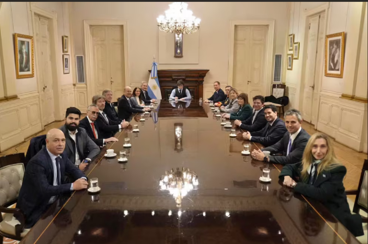 Casa Rosada durante una jornada institucional en Buenos Aires.