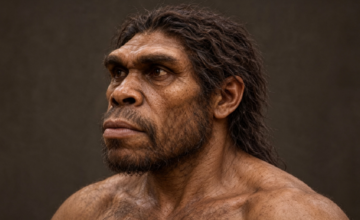 Reconstrucción digital en tres dimensiones del rostro del Homo sapiens de Jebel Irhoud.