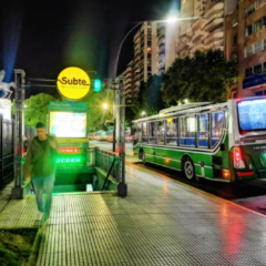 Andén de la red de subtes en la Ciudad.