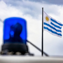 Fachada de la Jefatura de Policía de Montevideo en el centro.