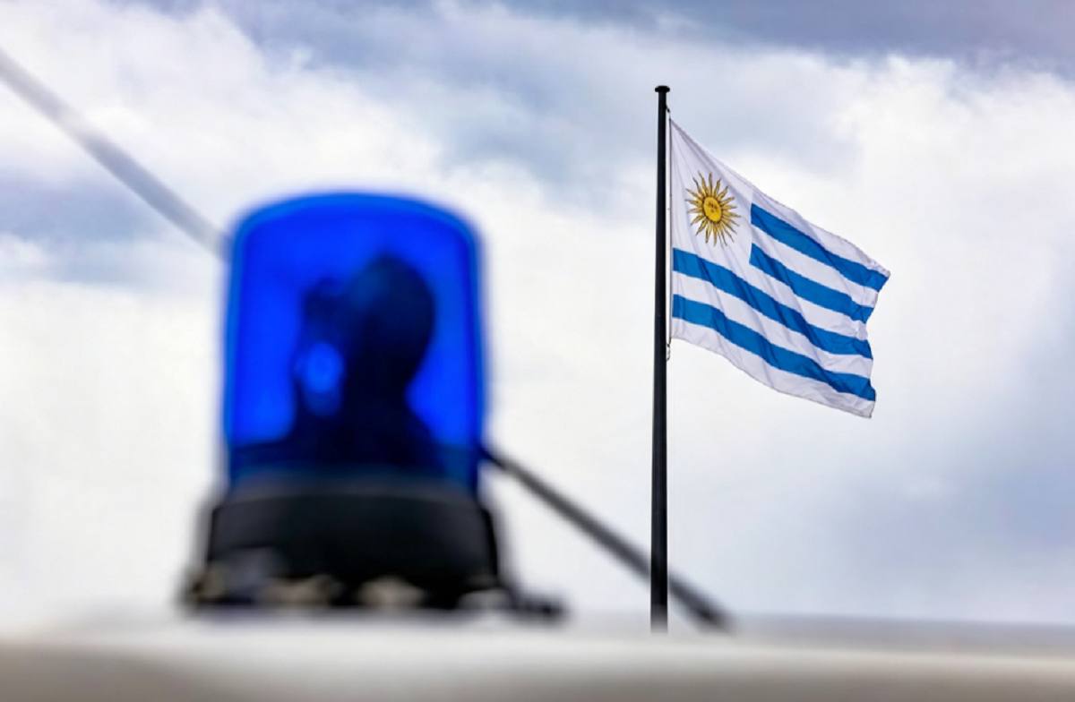 Fachada de la Jefatura de Policía de Montevideo en el centro.
