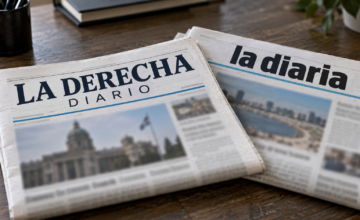 Comparativa gráfica entre las publicaciones de La Derecha Diario y la sección Verifica de La Diaria sobre el MSP.