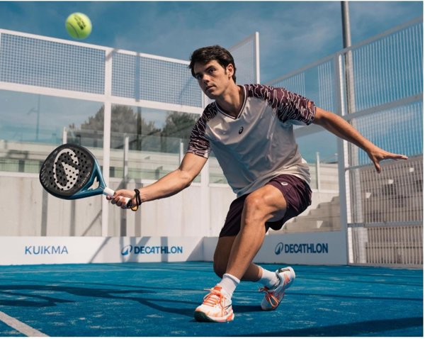 Decathlon presenta nueva gama de palas DYN en el Madrid Premier Padel P1, con modelos adaptados a distintos estilos de juego y tecnología Dynamic Channel.