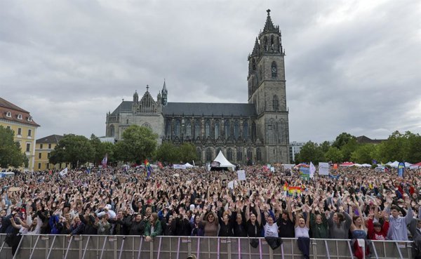 En el estado de Sajonia-Anhalt, Alemania, se registran múltiples manifestaciones en el marco de una campaña electoral que pone en juego la estabilidad política y el equilibrio de.