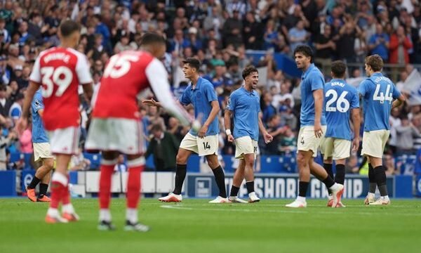 El Arsenal enfrentó su primera derrota en la temporada 2026-27 frente al Brighton & Hove Albion en una de las jornadas más decisivas de la Premier League inglesa.