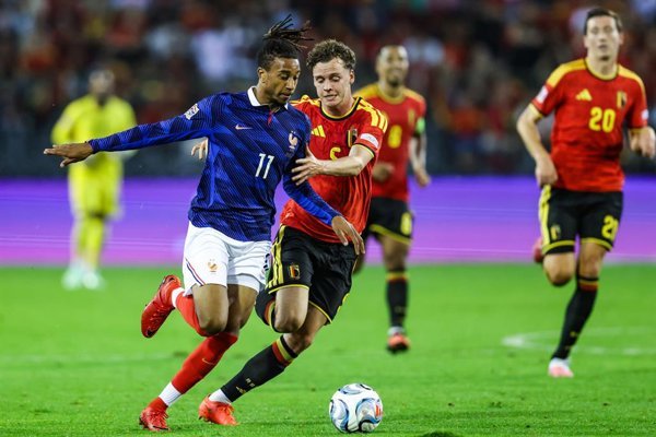 En un partido clave de la Liga de Naciones, Francia derrotó a Bélgica en Bruselas mientras Italia amplió su ventaja frente a Turquía en Bursa.
