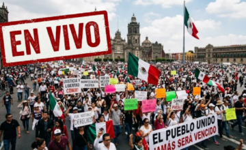 Manifestantes bloqueando vialidades principales en la CDMX