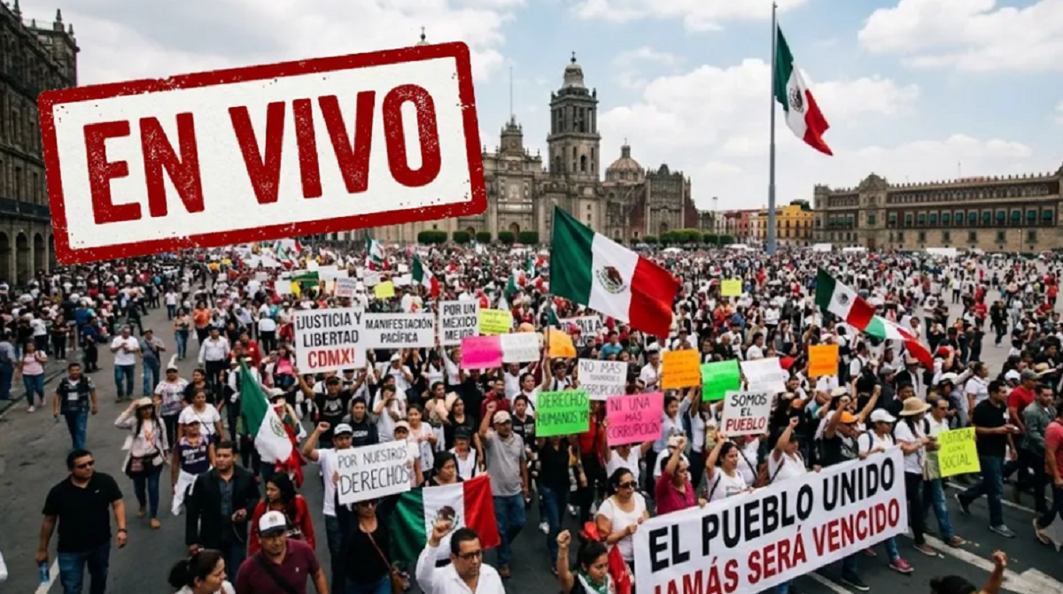 Manifestantes bloqueando vialidades principales en la CDMX
