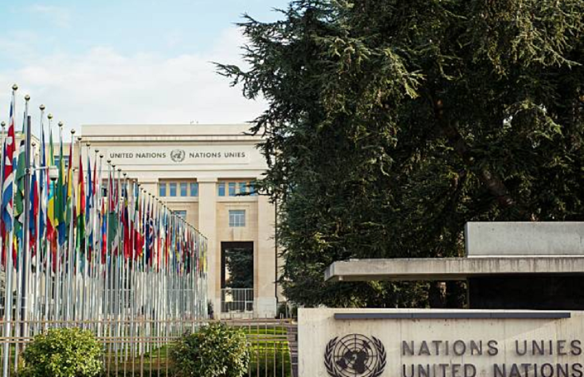 Sede de las Naciones Unidas en una jornada institucional.