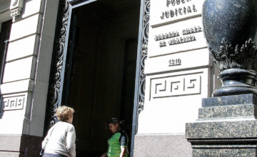Fachada del Juzgado de Maldonado donde fue imputado el escribano.