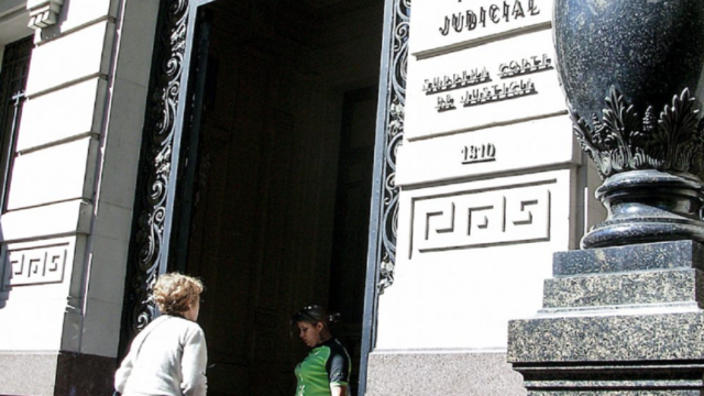 Fachada del Juzgado de Maldonado donde fue imputado el escribano.