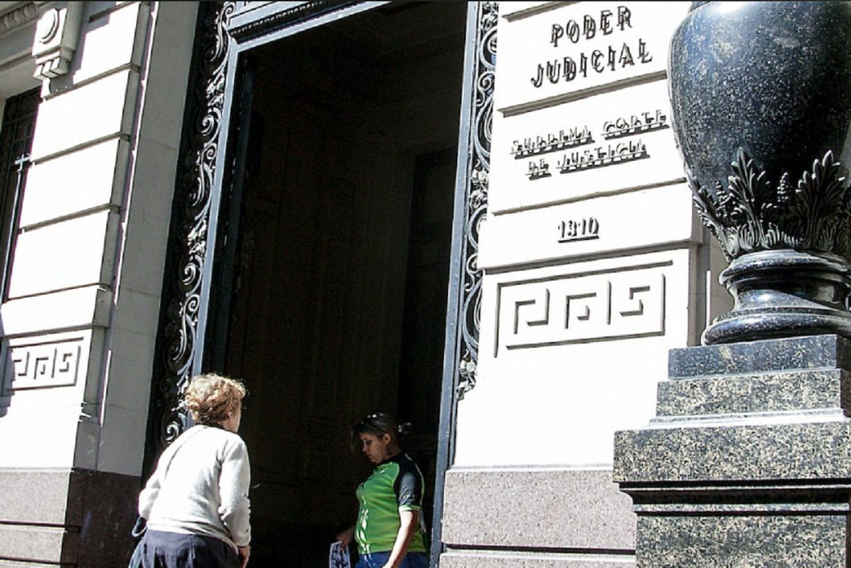 Fachada del Juzgado de Maldonado donde fue imputado el escribano.