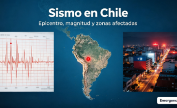 Sismógrafo registrando ondas de un movimiento telúrico en una estación sismológica de Chile.