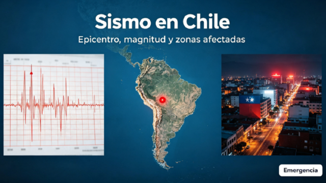 Sismógrafo registrando ondas de un movimiento telúrico en una estación sismológica de Chile.