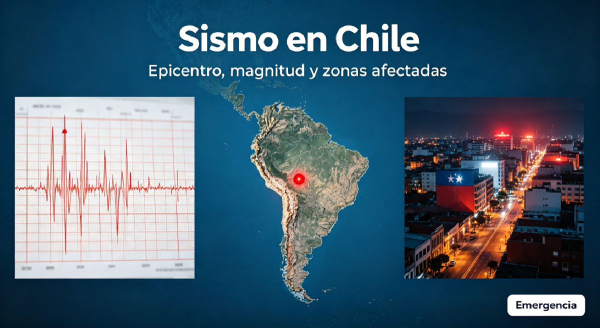 Sismógrafo registrando ondas de un movimiento telúrico en una estación sismológica de Chile.