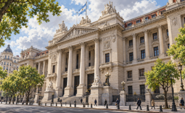 Edificio de la Corte Suprema de Justicia de la Nación Argentina en Tribunales.