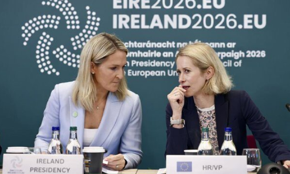 Reunión de ministros y diplomáticos europeos a puertas cerradas.