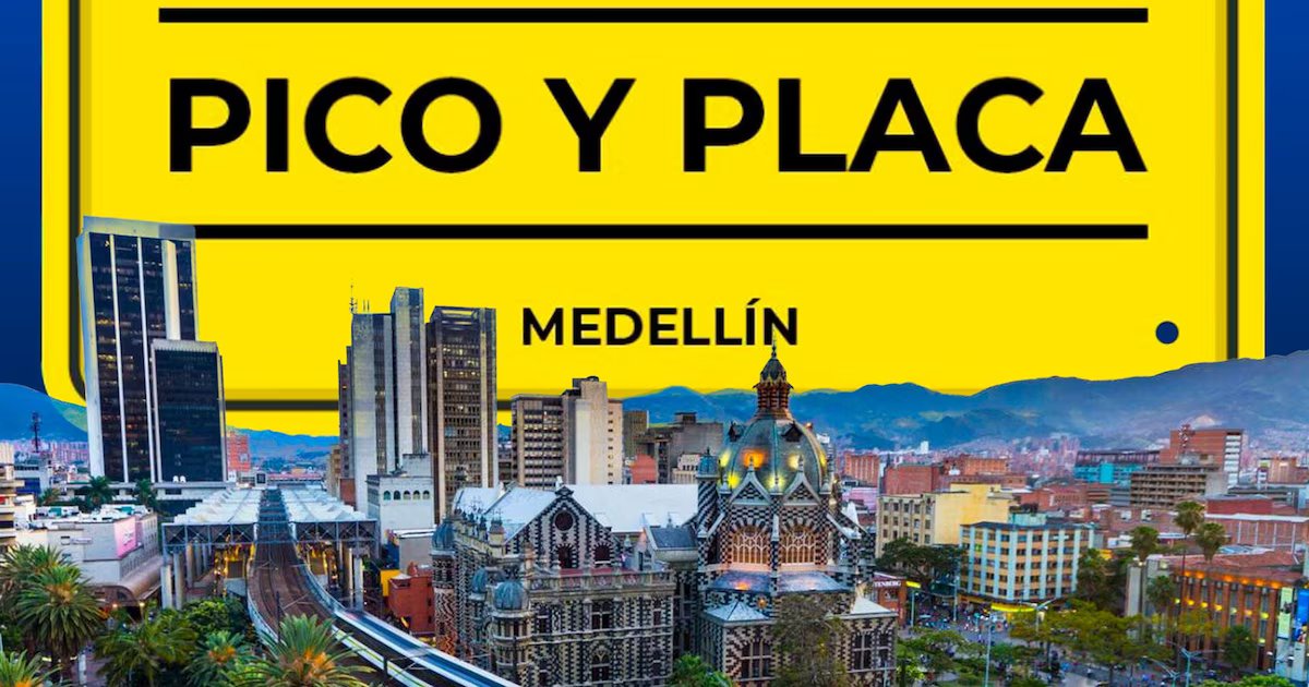Medellín aplica hoy martes 13 de octubre pico y placa