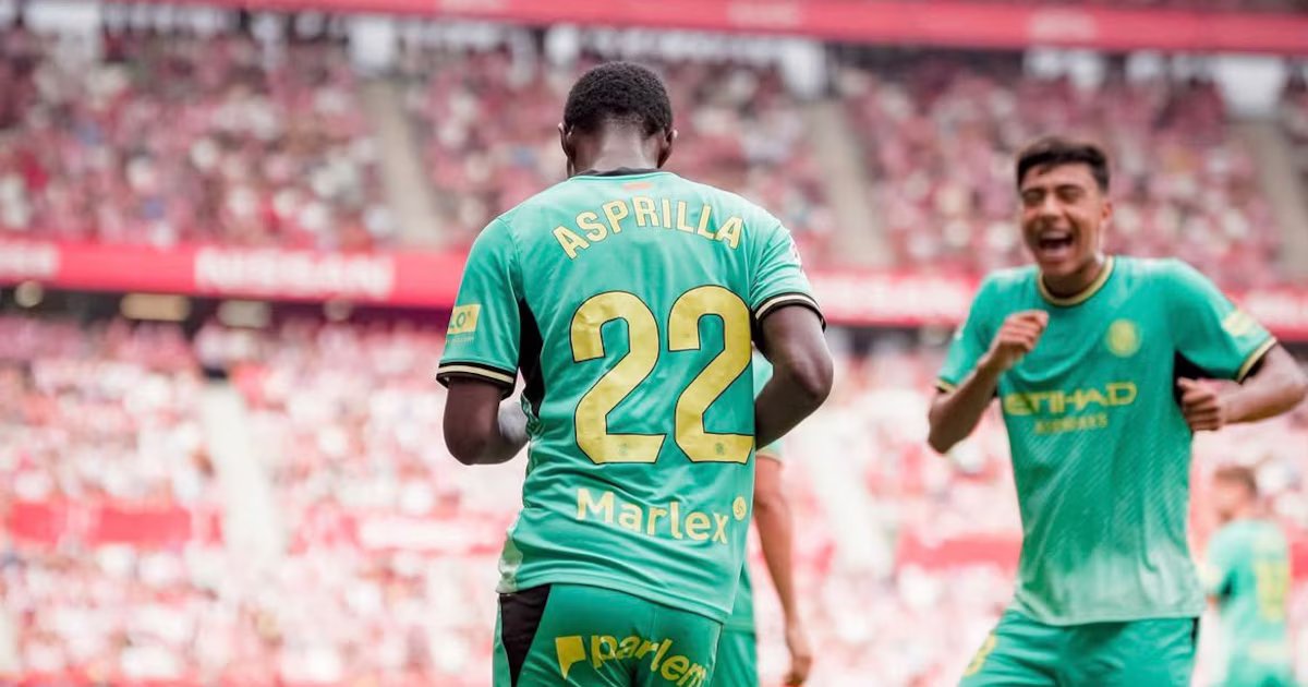 Yaser Asprilla destaca y anota gol con Girona ante Tenerife