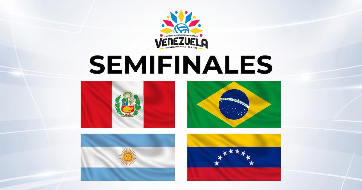 Calendario de las semifinales del Sudamericano Sub-19 de Voleibol 2026: fechas, horarios y transmisión en vivo