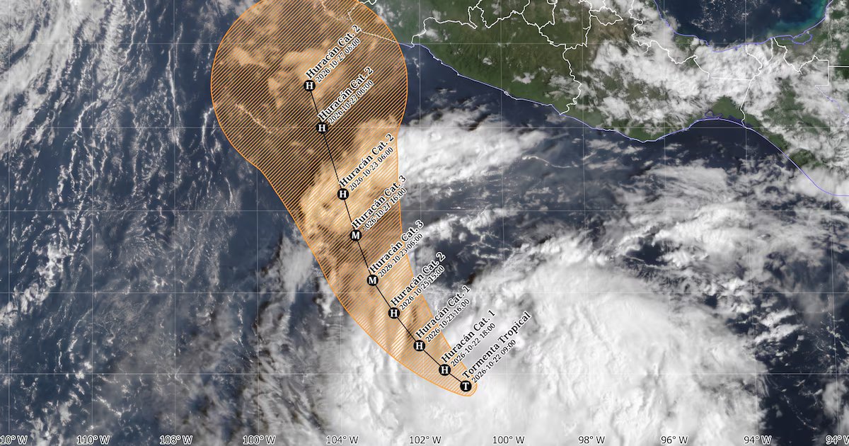 Estado de México, Puebla y Veracruz en alerta por lluvias causadas por la tormenta Vance en la jornada dominical